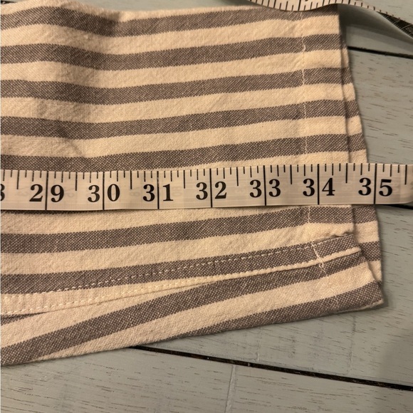 O’Neill | striped boho cream grey gray cotton pants Sz 7 - Picture 8 of 10